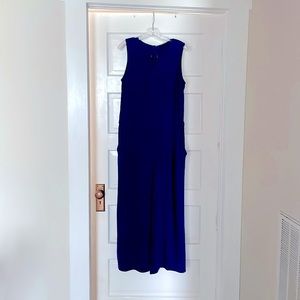 Nice royal blue jumpsuit. Worn maybe three times.  Very good condition. L/XL